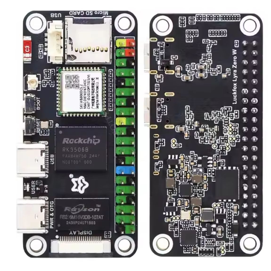 Pi Zero W Board - لوحة Luckfox Lyra Zero W RK3506B
