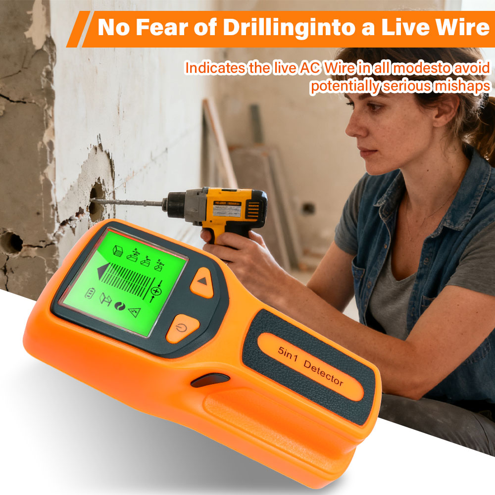 Water Leak Detector Wired - جهاز كشف الحوائط الرقمي المحمول 5