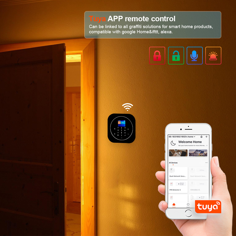 KERUI G12 2G Wifi نظام إنذار م - مراجعة Home Automation Diy وسعره