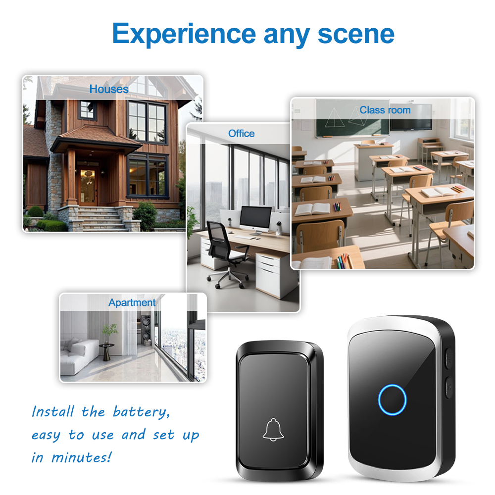 طقم جرس الباب اللاسلكي الذكي ب - مراجعة Smart Home Automation Diy وسعره