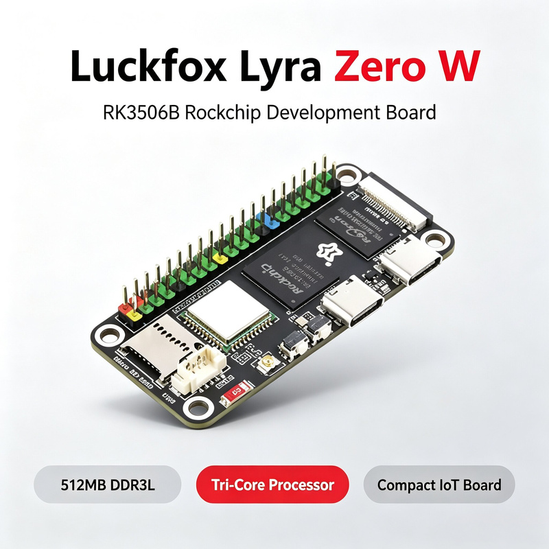 لوحة Luckfox Lyra Zero W RK350 - مراجعة Pi Zero W Board وسعره