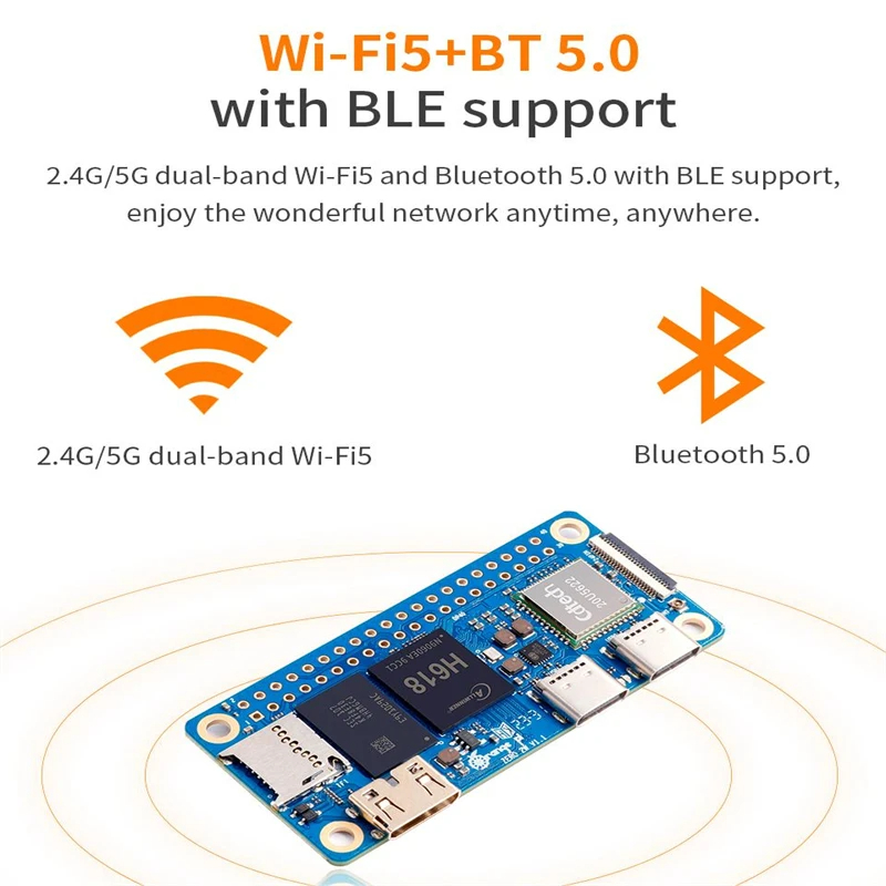 Orange Pi Zero 2 W 2GB RAM DDR - مراجعة Pi Zero W Board وسعره