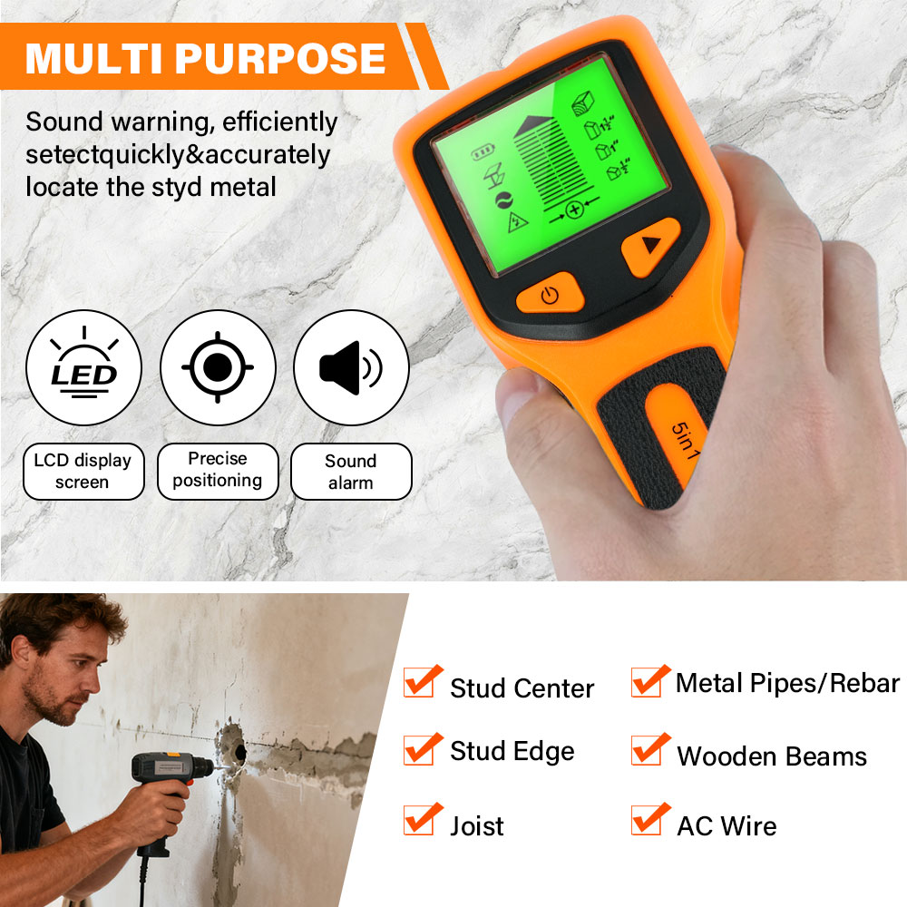 جهاز كشف الحوائط الرقمي المحمو - مراجعة Water Leak Detector Wired وسعره