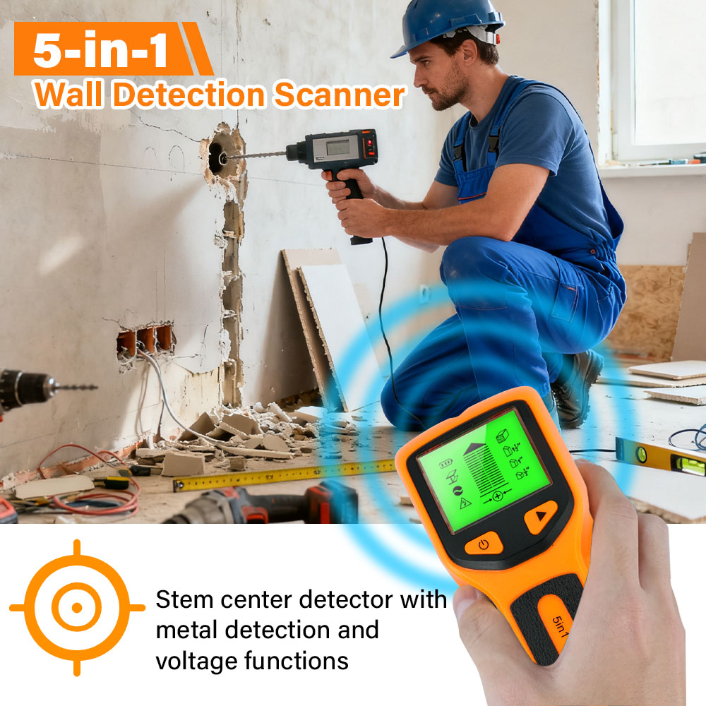 جديد 5 في 1 كاشف الجدار يده كا - مراجعة Water Leak Detector Wired وسعره
