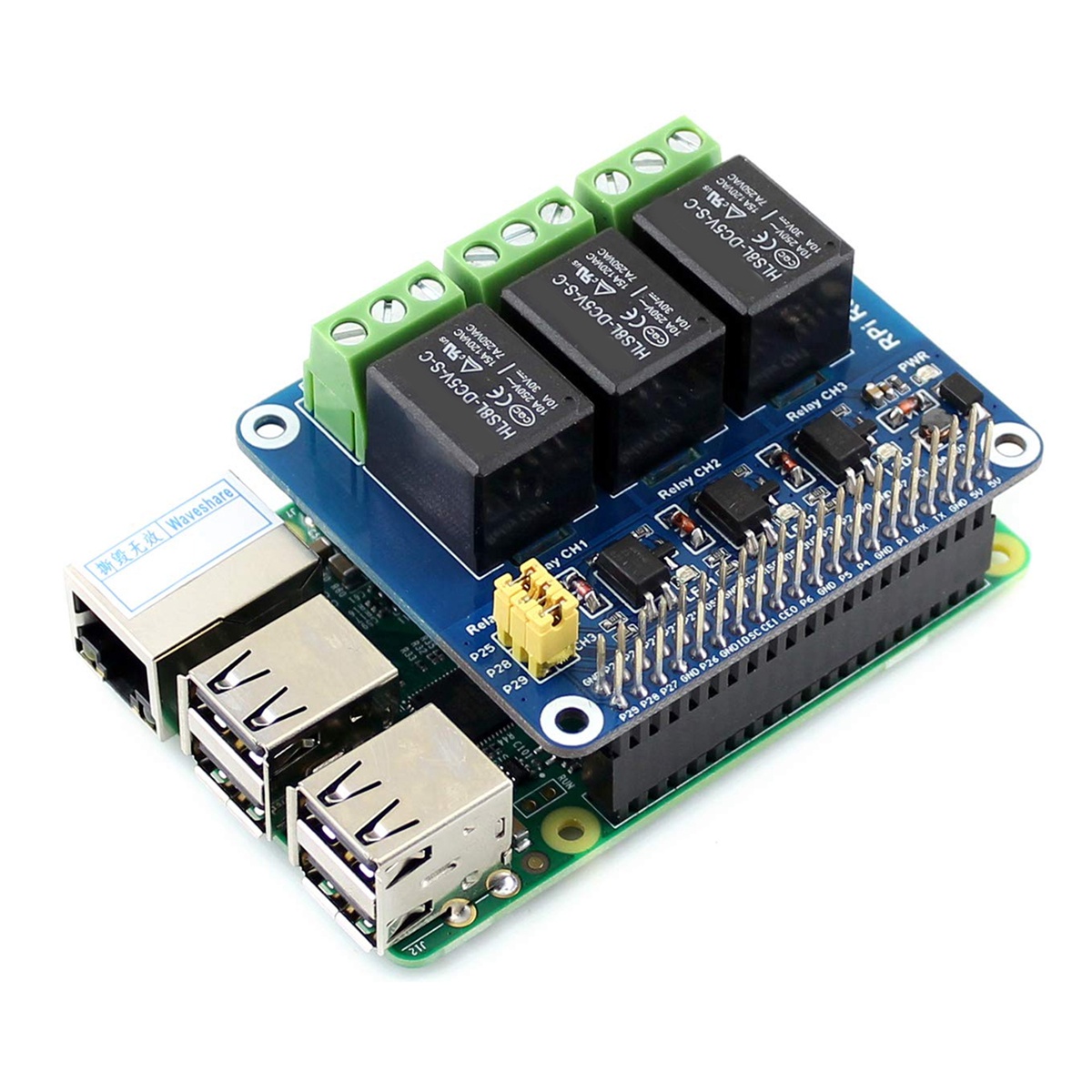 لوحة توسعة وحدة الترحيل ثلاثية - مراجعة Pi Zero W Board وسعره