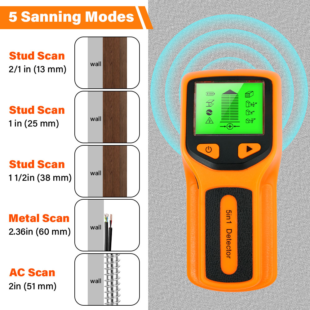 جهاز كشف دعامات الجدران 5 في 1 - مراجعة Water Leak Detector Wired وسعره